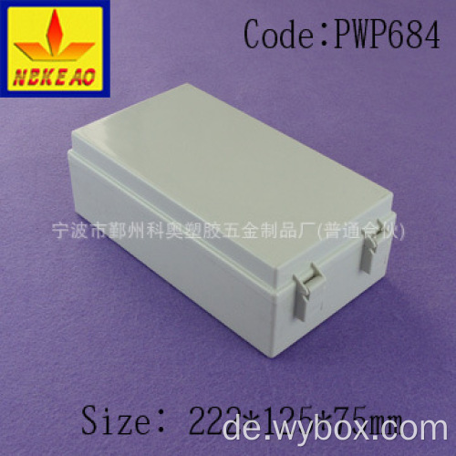 ip65 wasserdichtes gehäuse kunststoff elektrische anschlussdose im freien abs gehäuse pcb gehäuse box PWP684 mit größe 222*125*75mm